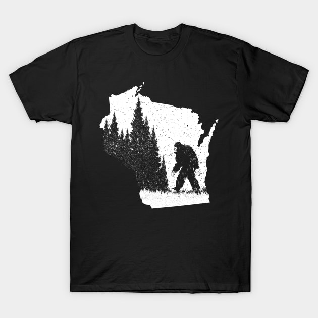 Wisconsin Bigfoot T-Shirt by Tesszero